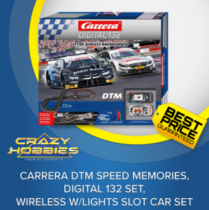 Carrera Digital 132 DTM Speed Memories Wireless Slot Car Set