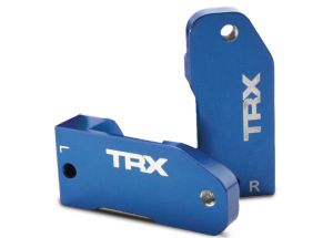 Traxxas Caster blocks blue-anodized 