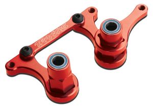 Traxxas Aluminum Steering Bellcranks, Red-anodized