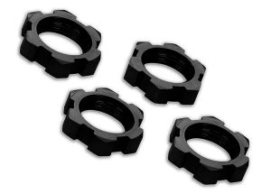 Traxxas Wheel nuts, splined, 17mm Black