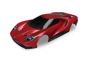 Traxxas Body, Ford GT®, red (painted, decals applied) (tail lights, exhaust tips, & mounting hardware (part #8314) sold separately)
