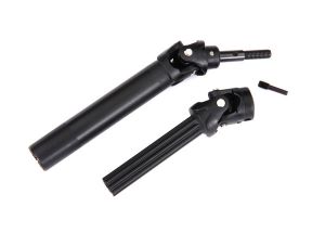 TRAXXAS Driveshaft assembly, front or rear, Maxx® Duty (1) (left or right) (fully assembled, ready to install)/ screw pin (1) WideMaxx