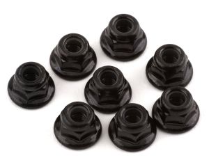 Traxxas 3mm Flanged Nylon Nuts (Black) (8)