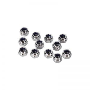 Traxxas Nuts, 3mm nylon locking (12)