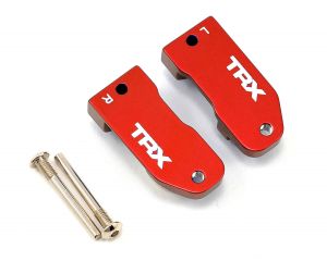 Traxxas Caster blocks red-anodized 