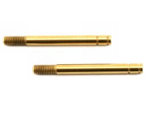 Traxxas Shock shafts, hardened steel, titanium nitride coated (32mm) (2)
