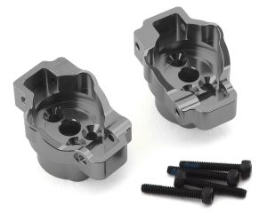 Traxxas TRX-4 Aluminum Rear Portal Drive Axle Mounts (Charcoal Grey)