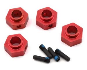 Traxxas TRX-4 12mm Hex Aluminum Wheel Hubs (Red) (4)