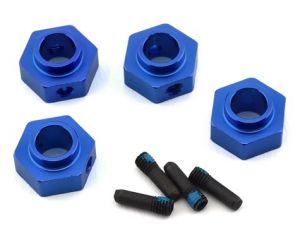 Traxxas TRX-4 12mm Hex Aluminum Wheel Hubs (Blue) (4)