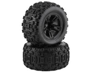 Traxxas Sledge Pre-Mounted 3.8" Sledgehammer Tires (Black) (2) w/17mm Hex