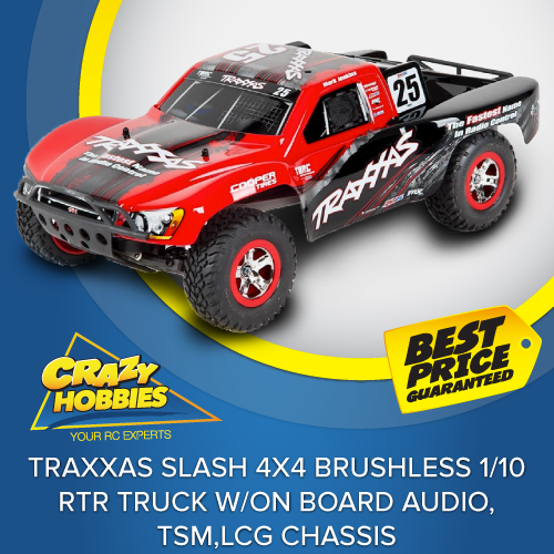 traxxas slash 4x4 with onboard audio