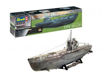 Revell German 1/72  U-Boot Typ VII C/41 KIT