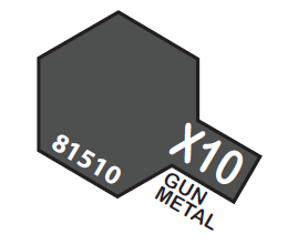 Tamiya Acrylic Mini X-10 Gun Metal 1/3 oz