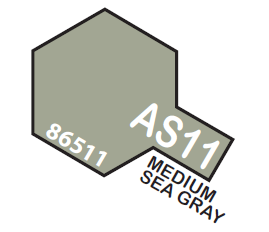 TAMIYA AS-11 SYNTHETIC -LACQUER SPRAY MEDIUM SEA GRAY