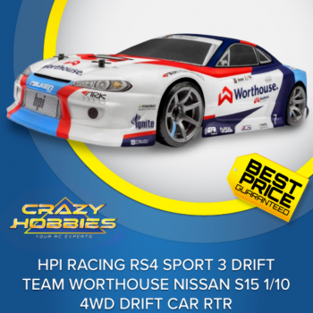 HPI Racing RS4 Drift TEAM WORTHOUSE NISSAN S15 Car RTR