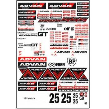 Bodyworx 1/10 Stickers Advan