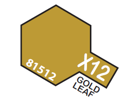 Tamiya Acrylic Mini X-12 Gold Leaf 1/3 oz