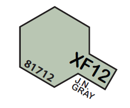 TAMIYA ENAMEL MINI X-F12 J.N GRAY 1/3 OZ