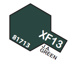 TAMIYA ENAMEL MINI XF13 J.A GREEN 1/3 OZ