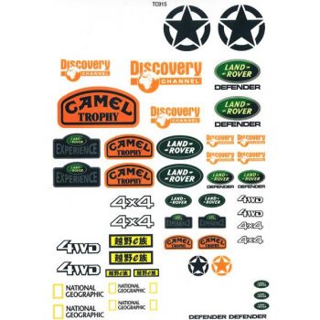 Bodyworx 1/10 Stickers Crawler Assorted