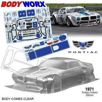 Bodyworx 1/10 Pontiac Firebird 1971 (200MM) On-Road Car Body