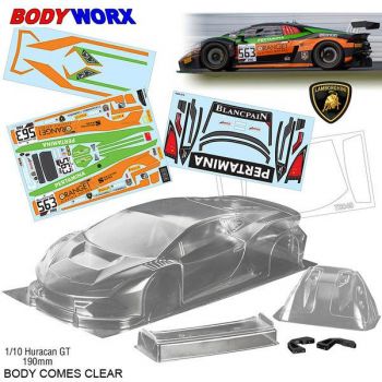 Bodyworx 1/10 Huracan GT3 (190MM) On-Road Car Body