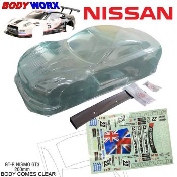 Bodyworx 1/10 R35 GTR NISMO GT3 (200MM) On-Road Car Body