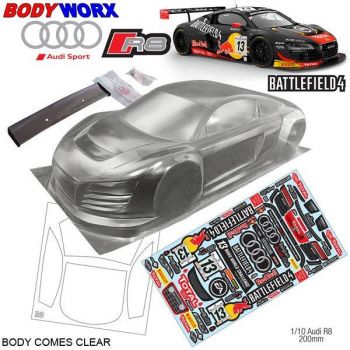 Bodyworx 1/10 Audi R8 (200MM) On-Road Car Body 