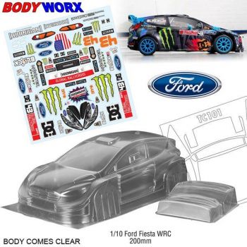 Bodyworx 1/10 Ford Fiesta Rally (200MM) On-Road Car Body