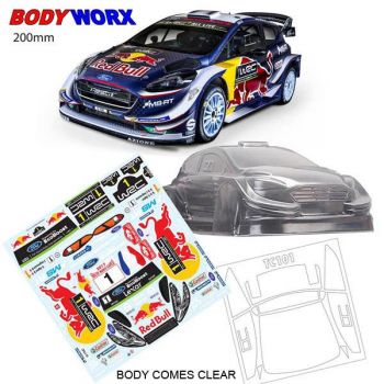 Bodyworx 1/10 Ford Fiesta WRC RB (200MM) On-Road Car Body