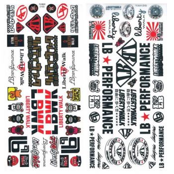 Bodyworx Sticker Liberty Walk Assorted A4 Size