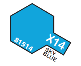 TAMIYA ENAMEL MINI X-14 SKY BLUE 1/3 OZ