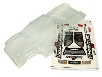 MAVERICK CLEAR LEXAN PHANTOM TRUCK BODY - W/ DECAL SHEET