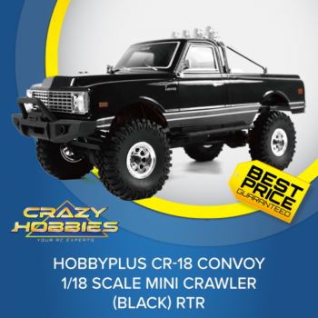HobbyPlus CR-18 Convoy 1/18 Scale Mini Crawler (Black) RTR *IN STOCK*