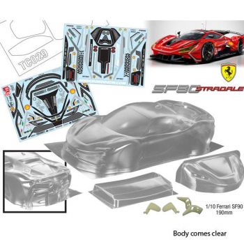Bodyworx 1/10 Ferrari SF90 (190MM) On-Road Car Body