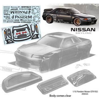 Bodyworx 1/10 GTR R32 PANDEM (200MM) On-Road Car Body