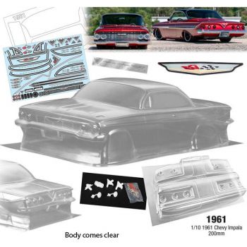 Bodyworx 1/10 Chevy Impala 1961 (200MM) On-Road Car Body