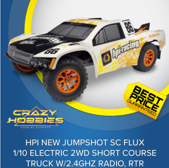 HPI NEW Jumpshot SC Flux 1/10 Electric 2WD short Course Truck w/2.4GHz Radio, RTR *SOLD OUT*