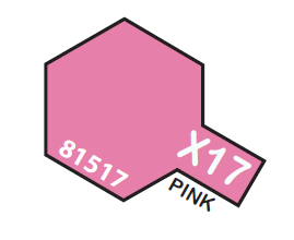 TAMIYA ENAMEL MINI X-17 PINK1/3 OZ