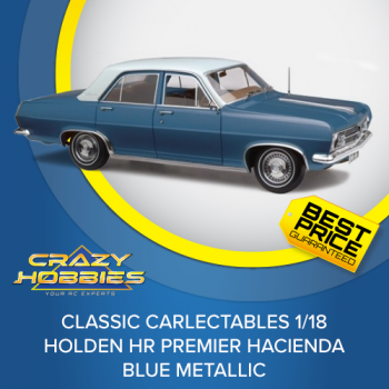 CLASSIC CARLECTABLES 1/18 Holden HR Premier Hacienda Blue Metallic
