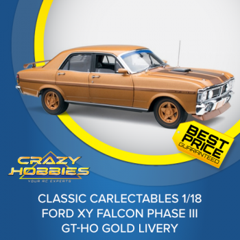 CLASSIC CARLECTABLES 1/18 Ford XY Falcon Phase III GT-HO Gold Livery