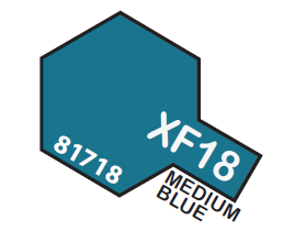 Tamiya Acrylic Mini XF18 Medium Blue 1/3 oz
