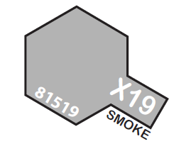 Tamiya Acrylic Mini X-19 Smoke 1/3 oz