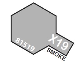 TAMIYA ENAMEL MINI X-19 SMOKE 1/3 OZ