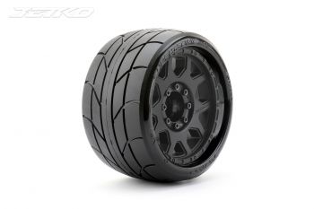 JETKO 1/8 SGT 3.8 EX-SUPER SONIC TYRES TRAXXAS MAXX (CLAW RIM/BLACK/MED SOFT/17MM) (2PCS)