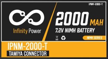 Infiniti Power 7.2V NiMh Battery w/Tamiya Connector (2000mAh)