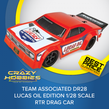 Team Associated DR28 Lucas Oil Edition 1/28 Scale RTR Drag Car *IN STOCK*