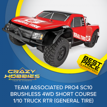 Team Associated Pro4 SC10 Brushless 4WD Short Course 1/10 Truck RTR (General Tire) *IN STOCK*