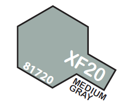 Tamiya Acrylic Mini XF20 Medium Gray 1/3 oz