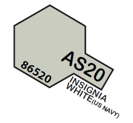 TAMIYA AS-20 SYNTHETIC -LACQUER SPRAY INSIGNIA WHITE
